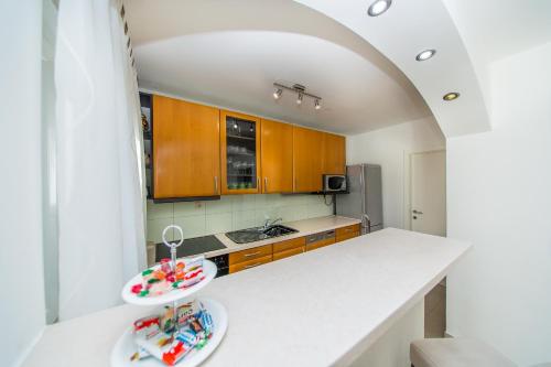 Η κουζίνα ή μικρή κουζίνα στο Apartment Luni