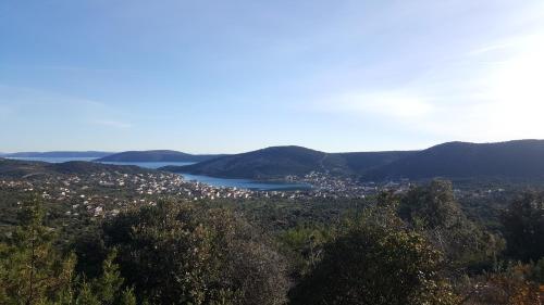 a view of a city and a body of water at Apartments Anka in Vinišće