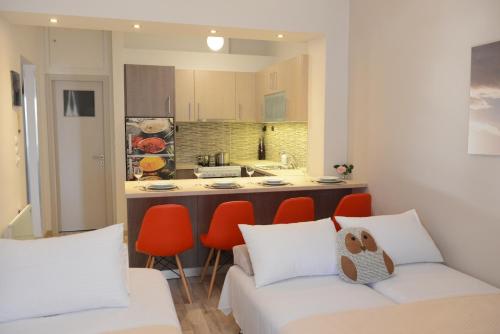 Dapur atau dapur kecil di Athina Apartments