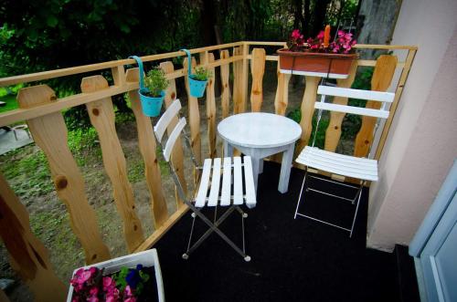 Balkón nebo terasa v ubytování Green Garden