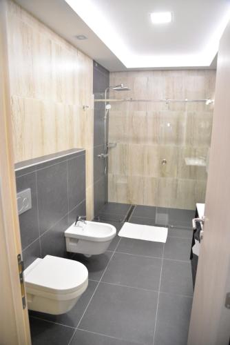 Koupelna v ubytování Hotel Prezident