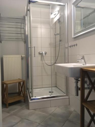 Koupelna v ubytování Ferienwohnung Erfurt