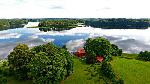 Landskap semula jadi dekat dengan the country house