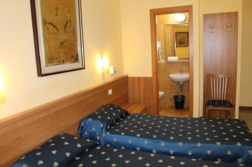 Koupelna v ubytování Hotel Bolognese