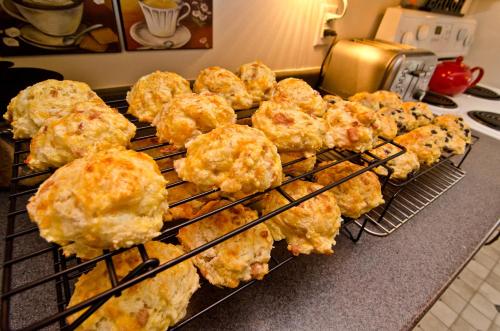 a bunch of food on a rack on a stove at Antigonish Evergreen Inn in Antigonish
