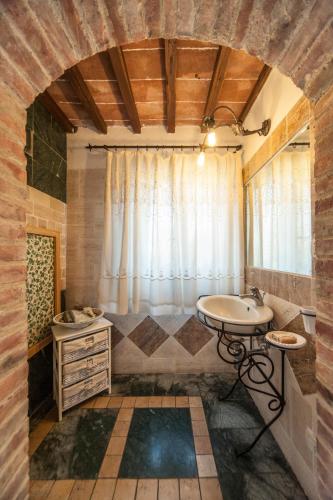 Ruang duduk di Agriturismo Podernuovo
