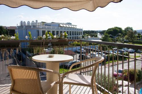 Balkón nebo terasa v ubytování Hotel Berta