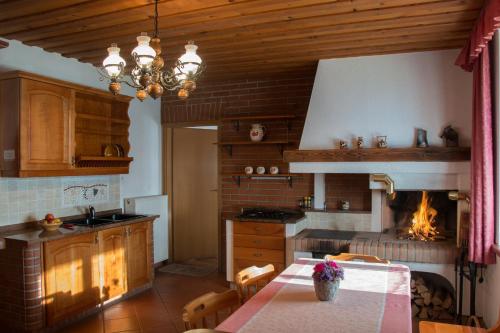 Dapur atau dapur kecil di Apartments Ivančič