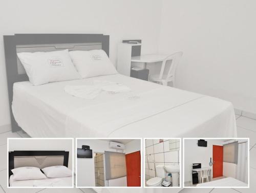 Un pat sau paturi într-o cameră la Pousada Chapada das Mesas