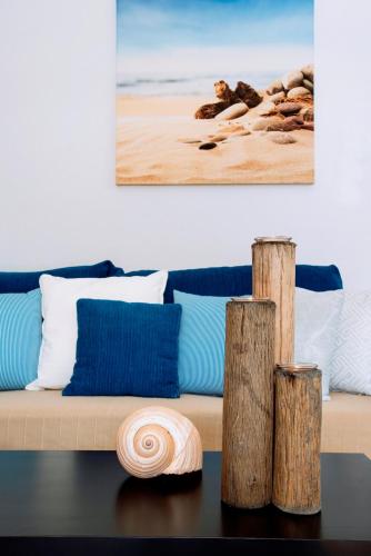 Χώρος καθιστικού στο Vithos Seaside Aparthotel