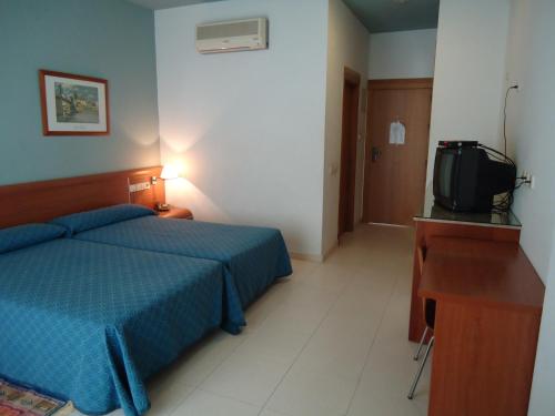 Katil atau katil-katil dalam bilik di Hotel Mar Menor