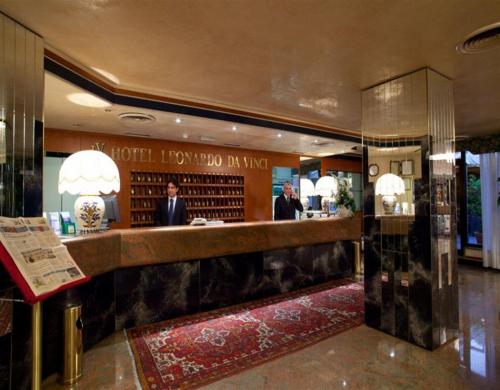 Lounge nebo bar v ubytování Hotel Leonardo Da Vinci