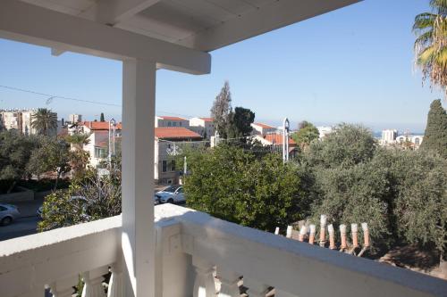 a view from the balcony of a house at City Port Hotel in Haifa
