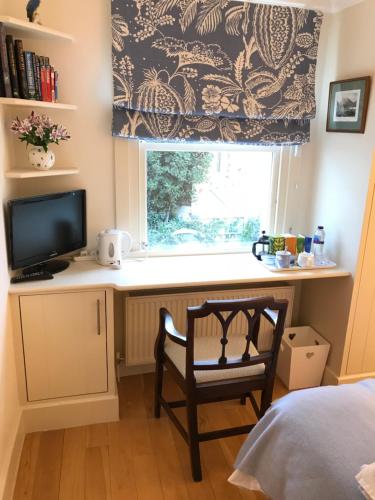 Televiisor ja/või meelelahutuskeskus majutusasutuses Fulham B&B