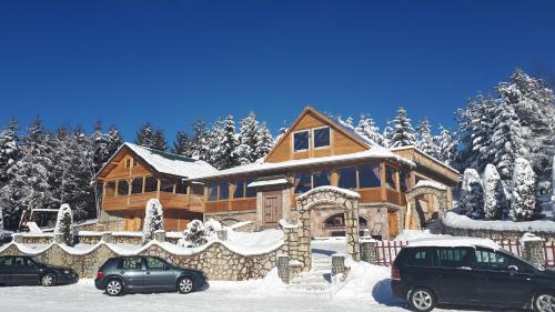 Etno naselje KUM durante el invierno