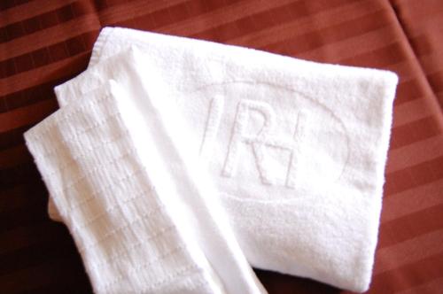 a napkin with the rtk written on it at Izumo Royal Hotel in Izumo