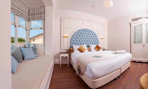 Postel nebo postele na pokoji v ubytování Salbakos Herakleia Boutique Hotel