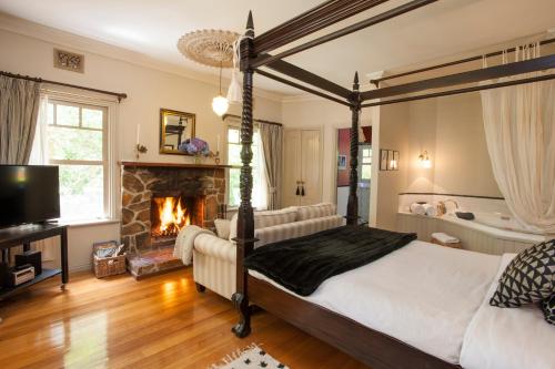 Krevet ili kreveti u jedinici u objektu Fern Falls Cottages - Fern Cottage