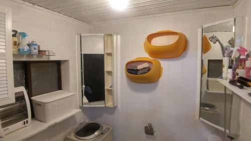a bathroom with a shower and a sink and a toilet at Dalbit stay Seodaejeon in Daejeon