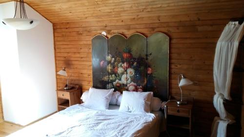 מיטה או מיטות בחדר ב-Casa Zara