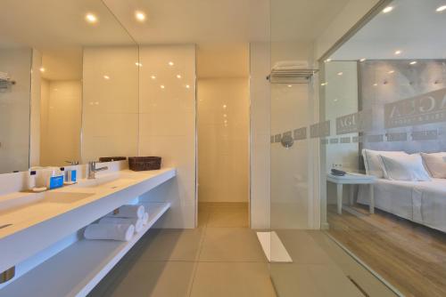 Ett badrum på Agua Hotels Mondim de Basto