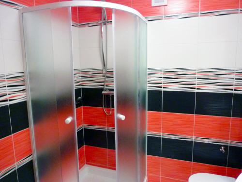 Koupelna v ubytování Apartman Aradise