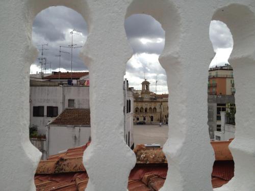 a view from a window of a city with buildings at Bed&Breakfast JSuite in Gioia del Colle
