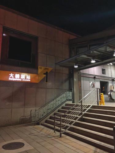 a set of stairs in front of a building at DG Hotel in Taipei