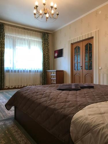 Postel nebo postele na pokoji v ubytování Large apartment in the city center