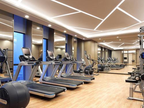 Fitness centrum a/nebo fitness zařízení v ubytování Wanda Realm Neijiang