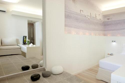 Kúpeľňa v ubytovaní Skyros Ammos Hotel