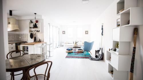 Kuchyň nebo kuchyňský kout v ubytování Apartment Zamarin 1