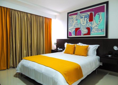 Hotel San Martinにあるベッド