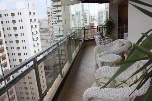 Balkon oz. terasa v nastanitvi Apto Guarujá /Astúrias