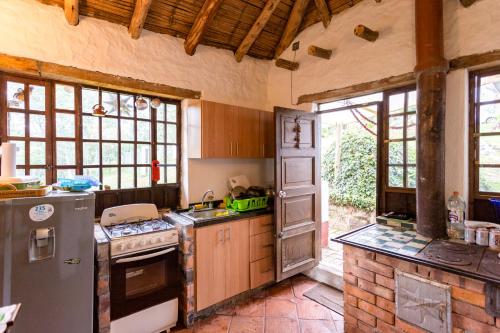 Köök või kööginurk majutusasutuses Finca El Pedregal Guatavita