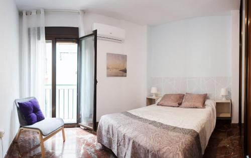 Postel nebo postele na pokoji v ubytování Apartamento Centro