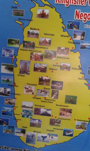 a map of the kingdom of newfoundland and labrador at The Max Villa in Negombo