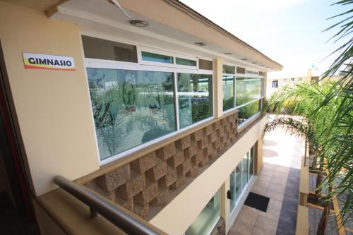 Balkón nebo terasa v ubytování Hotel 5 inn