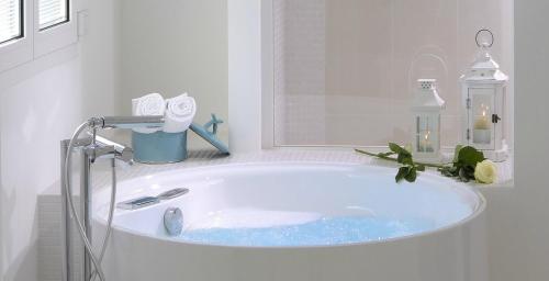 Ένα μπάνιο στο Hotel Al Cavallino Bianco