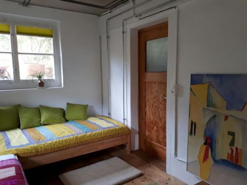 Postel nebo postele na pokoji v ubytování B&B am Park