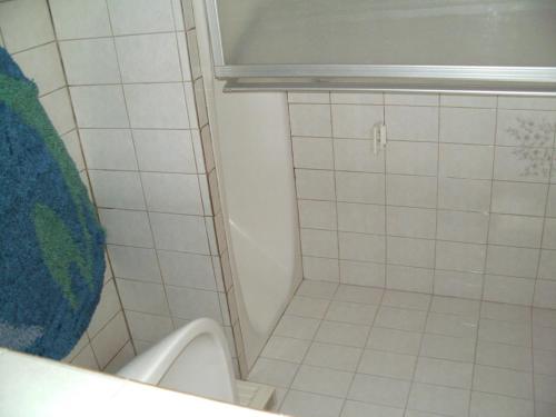 a bathroom with a shower and a toilet at Bauernhof Manuela Perner in Nussdorf am Attersee