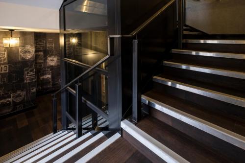 a set of stairs in a building at Camden Enterprise Hotel in London