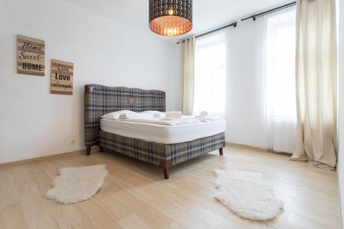 Postel nebo postele na pokoji v ubytování Apartment house in Vienna