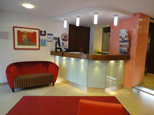 Coin salon dans l'établissement City Hotel Albrecht
