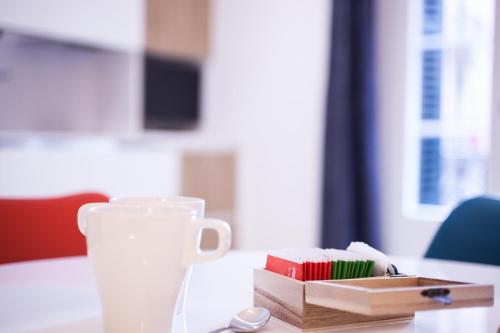 TV a/nebo společenská místnost v ubytování Baps Apartaments 2