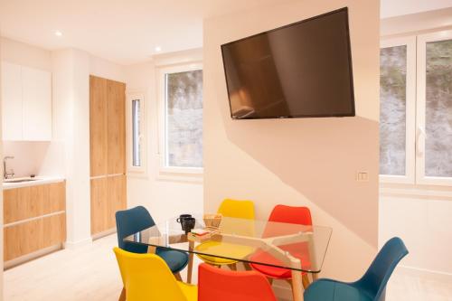 TV a/nebo společenská místnost v ubytování Baps Apartaments 2