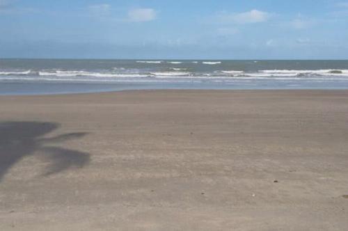 a shadow of a bird on the beach at A 2 passos do paraíso in Rio Tinto