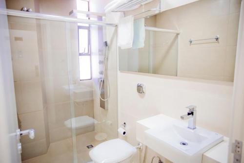 Koupelna v ubytování Hotel San Pietro