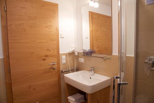 Koupelna v ubytování Appartements Mutschlechner