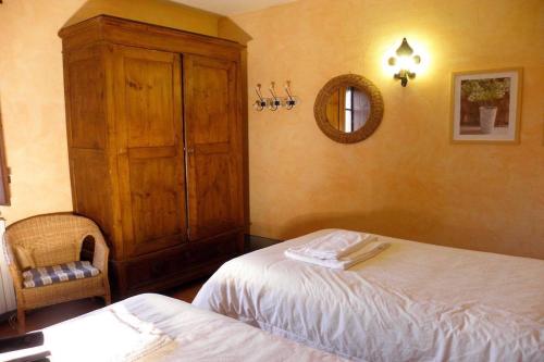 Katil atau katil-katil dalam bilik di Agriturismo Borgo Santa Maria